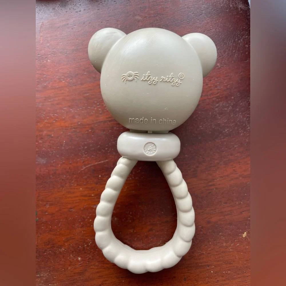 Tan Bear Itzy Ritzy Rattle - Picture 2 of 2